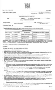 Tahmida Rahman Probation Order 0
