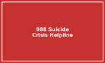 988 Suicide Crisis Helpline