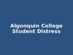 Algonquin College Student Distress Line Algonquin College Student Distress Line