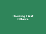 Housing First Programs – Ottawa